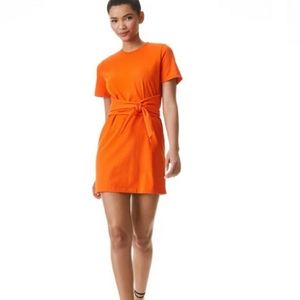 Alice + Olivia Evie Tie-Waist T-Shirt Dress XS